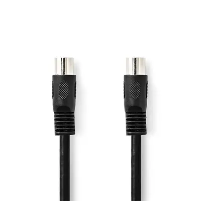 Nedis CAGL20000BK10 DIN audio kábel, DIN 5 tűs dugó, Nikkelezett, 1m – 2. kép