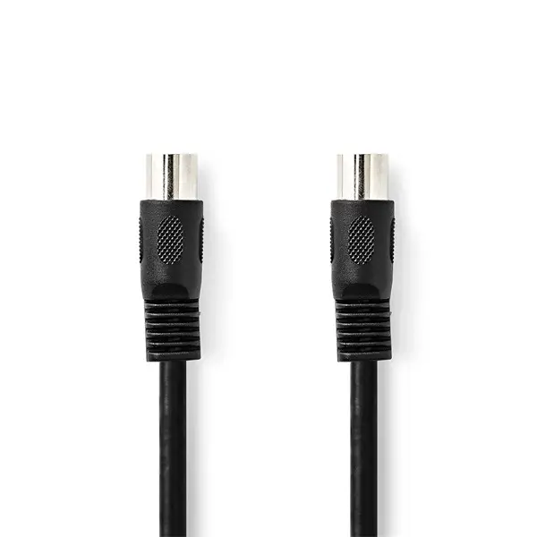 Nedis CAGL20000BK10 DIN audio kábel, DIN 5 tűs dugó, Nikkelezett, 1m – 2. kép