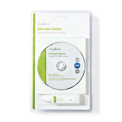Nedis CLDK110TP cd/dvd/blu-ray tisztító készlet tisztító folyadékkal – 2. kép