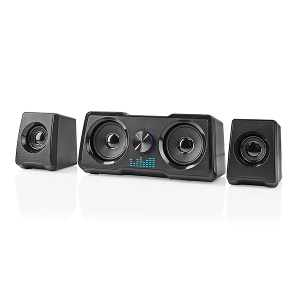 Nedis GSPR21022BK gamer hangszóró készlet, csatornák: 2.2, USB tápellátás, 3,5 mm jack, 48 W, LED, hangerőszabályozó – 5. kép