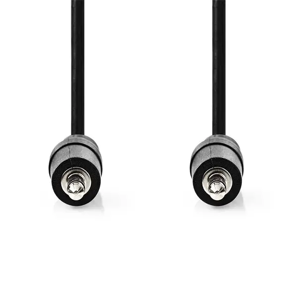 Nedis CAGL22000BK05 audio kábel, 3.5 mm sztereo jack dugó - 3.5 mm sztereo jack dugó, 0.50 m