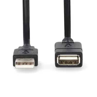 Nedis CCGL60010BK30 USB hosszabító / toldó kábel, USB 2.0 | USB-A dugó USB-A hüvely 480 Mbps, 3m – 2. kép