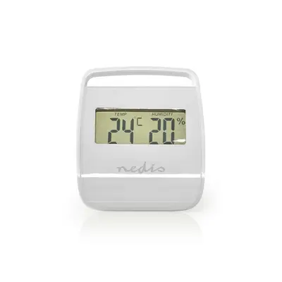 Digitális hőmérő WEST100WT, Beltéri, Beltéri hőmérséklet, Beltéri páratartalom, Fehér