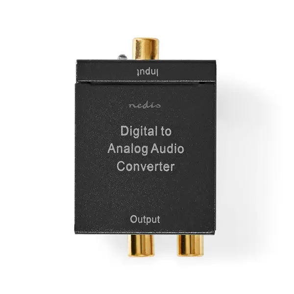 Nedis ACON2510BK digital - analóg konverter, digitális koax RCA bemenet - 2x RCA kimenet – 5. kép