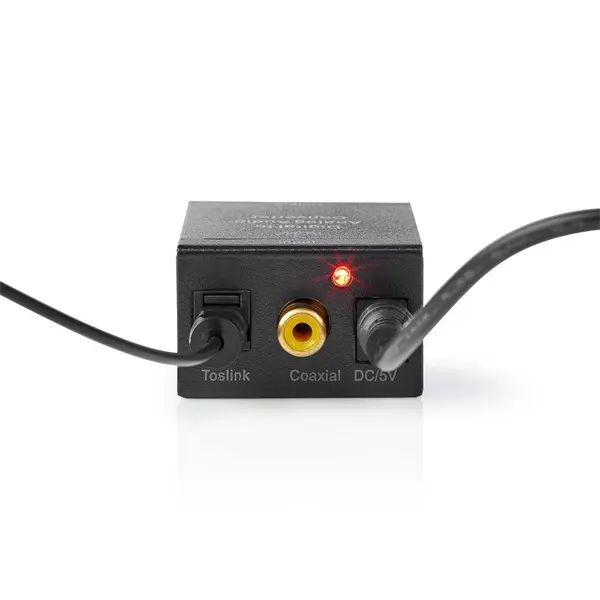 Nedis ACON2510BK digital - analóg konverter, digitális koax RCA bemenet - 2x RCA kimenet – 8. kép