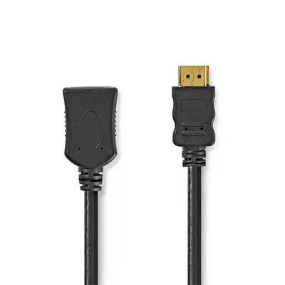Nedis ultra HD HDMI hosszabbító (toldó) kábel CVGL34096BK30, HDMI dugó - aljzat, 4K@60Hz, ARC, 10,2 Gbps, 3 m – 2. kép