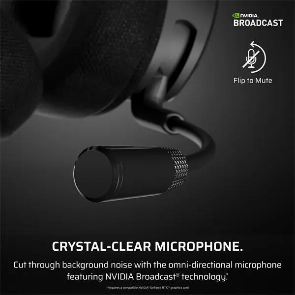 CORSAIR Vezeték Nélküli Headset, VOID v2 Wireless Gaming Headset, Dolby Atmos, carbon – 6. kép