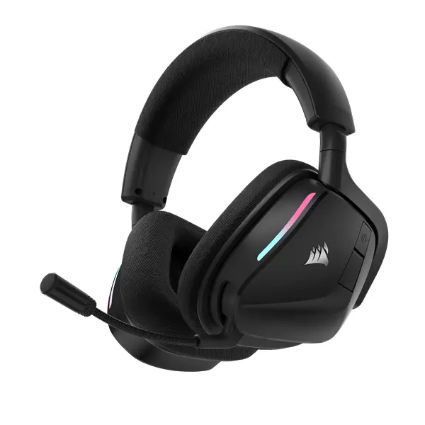 CORSAIR Vezeték Nélküli Headset, VOID v2 Wireless Gaming Headset, Dolby Atmos, carbon – 7. kép
