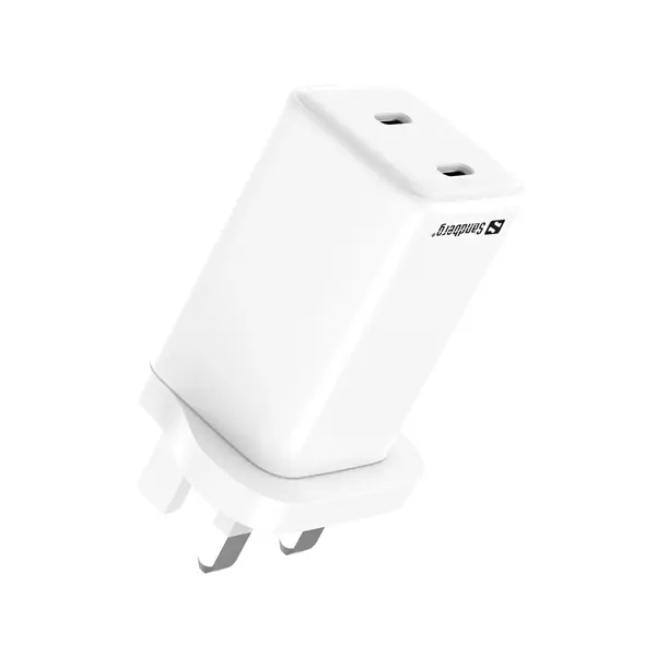 SANDBERG Hálózati töltő, AC Charger Dual USB-C PD 65W UK – 3. kép