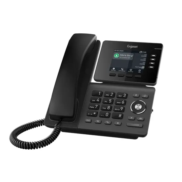 GIGASET P810B IP PRO IP asztali telefon, színes TFT kijelző, 4 funckiós LED billentyűk, HD hang, POE képes, Bluetooth – 8. kép