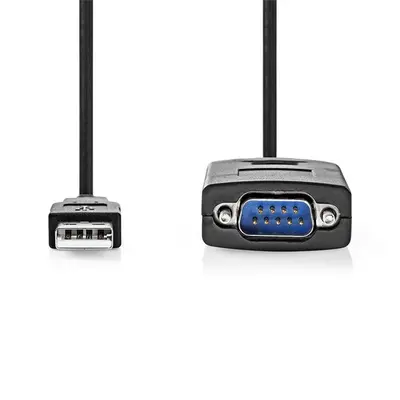 Nedis CCGW60852BK09, USB - RS232 (adapter) kábel, 0,9m