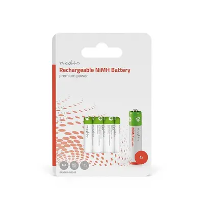 Nedis BANM9HR034B, AAA akku csomag 1,2V 950mAh, 4db/csomag