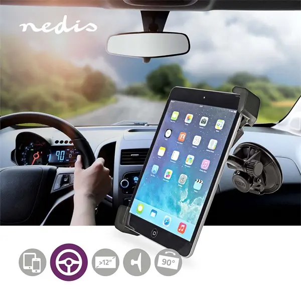 Nedis TCMT300BK autós tablet tartó konzol 12", szélvédőre vagy fejtámlára – 7. kép