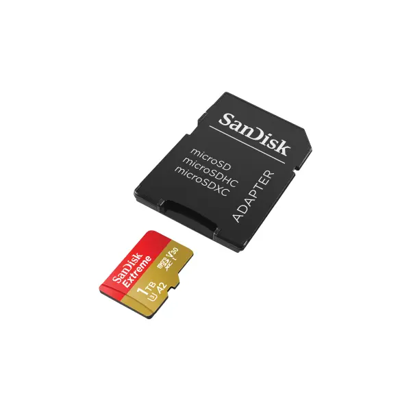 SANDISK 121590, SANDISK MICROSD EXTREME KÁRTYA 1TB, 190/130 MB/s, A2 C10 V30 UHS-I U3 – 3. kép