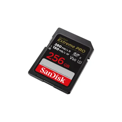 SANDISK 215493, SDXC EXTREME PRO KÁRTYA 256GB, 280/150 MB/s, UHS-II, V60,C10 – 2. kép
