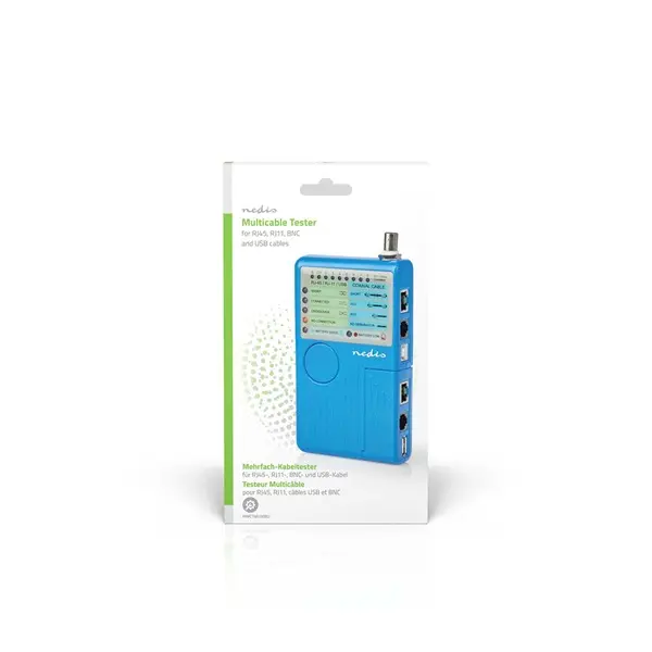 Nedis NWCTM100BU LAN kábel teszter RJ45, RJ11, BNC és USB AB – 5. kép