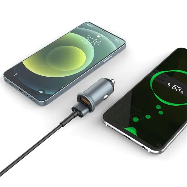 COLORWAY Autós töltő, CW-CHA036Q-GR 2USB Quick Charge 3.0 (36W) szürke – 6. kép