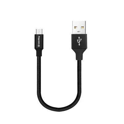 COLORWAY Kábel, USB CW-CBUC048-BK, Type-C 2.4A 25CM fekete – 2. kép