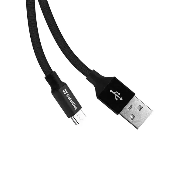 COLORWAY Kábel, USB CW-CBUC048-BK, Type-C 2.4A 25CM fekete – 5. kép