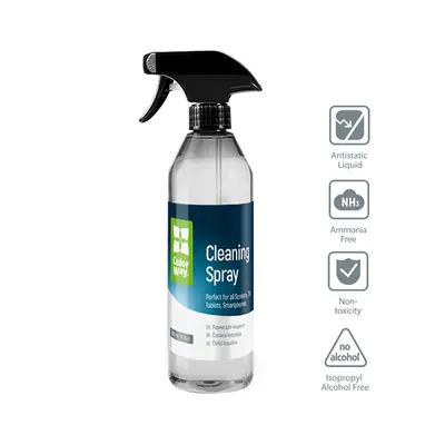 COLORWAY Tisztítószer készlet CW-5500, nagyméretű elektronikai készlet (550 ml és 2 mikroszálas)