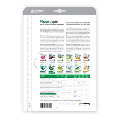 COLORWAY Fotópapír, kétoldalas, magasfényű 220 g/m2, A4, 20 sht (PGD220020A4) – 2. kép