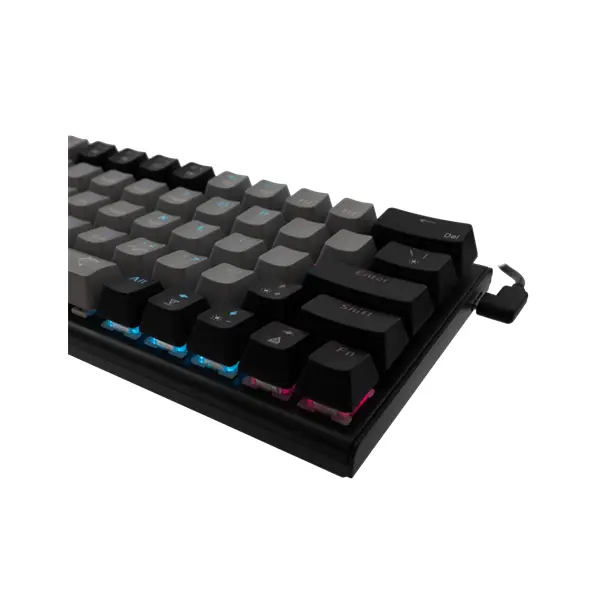 WHITE SHARK WAKIZASHI-2/G-B/R-HU, GK-002713V2/G-B/R-HU szürke/fekete, magyar, mechanikus gamer billentyűzet – 4. kép