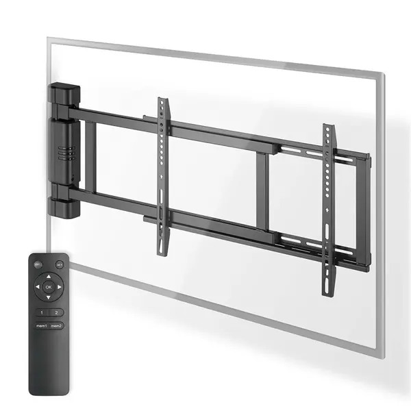 Nedis TVWM5860BK LCD TV / monitot motoros fali tartó konzol, 32-75", max. teherbírás 60 kg, faltáv:56mm, távirányító – 4. kép