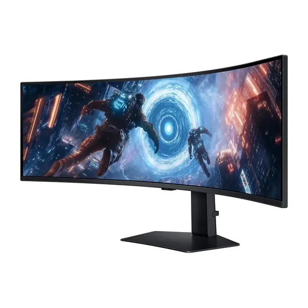 SAMSUNG Ívelt Gaming 144Hz VA monitor 49" G9 G91F, 5120x1440 DQHD, 32:9, 350cd/m2, 1ms, HDMI,DP/USB – 3. kép