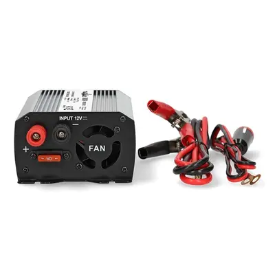 Nedis PIM30012FGY 12V DC - 230V AC inverter, 300W, csatlakozás: szivargyújtós, akku csipesz – 2. kép