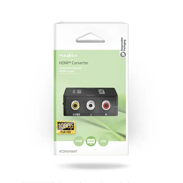 Nedis VCON3456AT (converter) videó konverter, 3 xRCA bemenet - HDMI kimenet 1080p, 1,65 Gbps – 5. kép