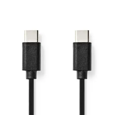 Nedis CCGL60700BK10 USB C - USB C (USB-C) kábel, USB2.0, 60W, hossz 1m