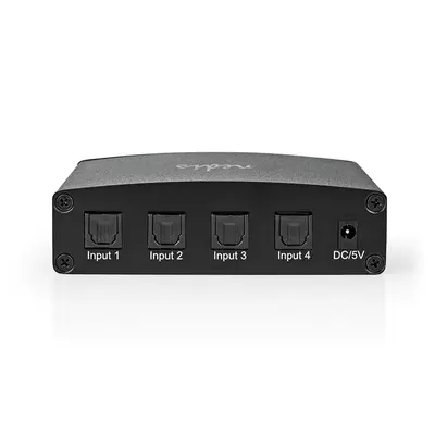 Nedis ASWI2514BK digitális audio kapcsoló 4x Toslink – 2. kép