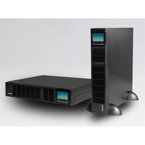 iPOWER UPS, 2000VA, 2000W, 8x IEC C13, SNMP/USB/RS-232, szünetmentes tápegység, LCD kijelző, AVR, online, Rack/Tower