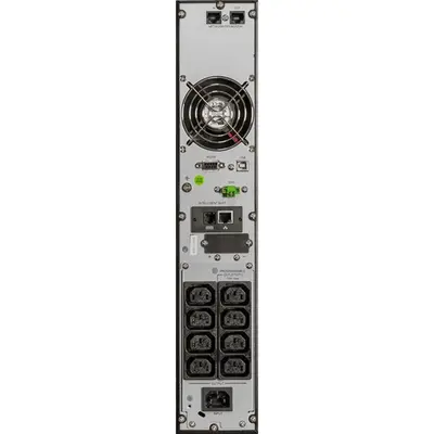 iPOWER UPS, 2000VA, 2000W, 8x IEC C13, SNMP/USB/RS-232, szünetmentes tápegység, LCD kijelző, AVR, online, Rack/Tower – 2. kép