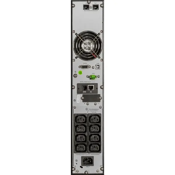 iPOWER UPS, 2000VA, 2000W, 8x IEC C13, SNMP/USB/RS-232, szünetmentes tápegység, LCD kijelző, AVR, online, Rack/Tower – 2. kép