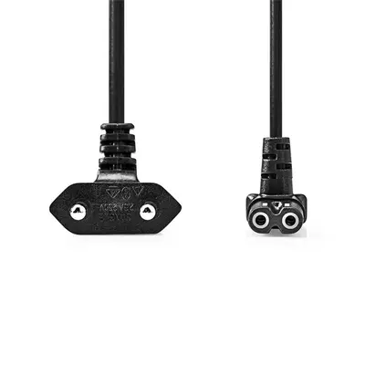 Nedis CEGL11075BK20 tápkábel IEC-320-C1, 90°-os szögben hajlított, 2m – 2. kép