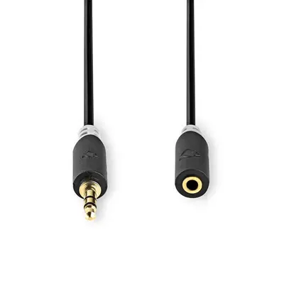 Nedis CABW22050AT20 sztereo audió kábel 3,5mm sztereo jack dugó - 3,5mm sztereo jack aljzat, 2 m