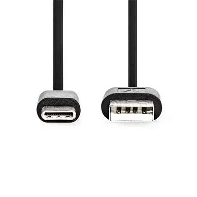 Nedis CCGL60600BK20 USB A - USB C (USB-C) kábel, USB2.0, 15W, hossz 2m – 2. kép