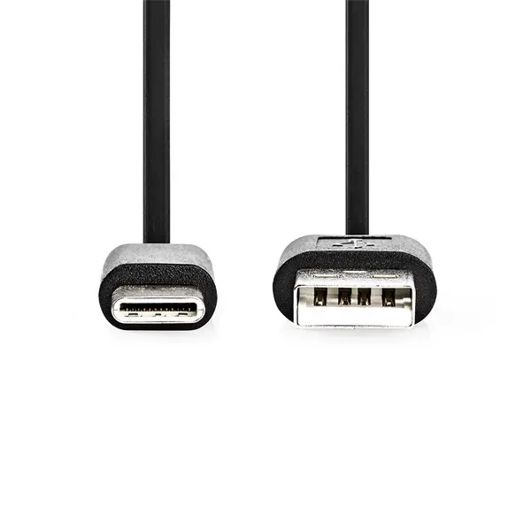 Nedis CCGL60600BK20 USB A - USB C (USB-C) kábel, USB2.0, 15W, hossz 2m – 2. kép