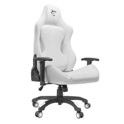 WHITE SHARK MONZA-W GAMER szék fehér, puha nyak és fej párna, lélegző felület, 120 kg- ig – 2. kép