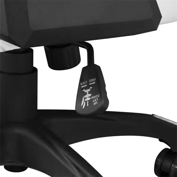 WHITE SHARK MONZA-W GAMER szék fehér, puha nyak és fej párna, lélegző felület, 120 kg- ig – 5. kép