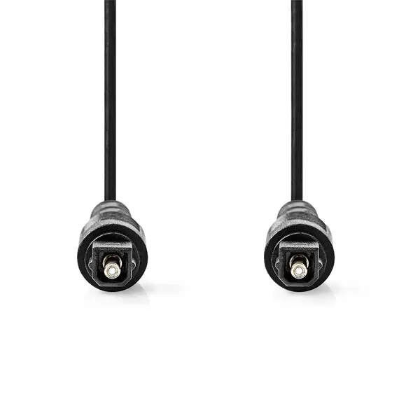 Nedis CAGL25000BK100 optikai audio kábel, TosLink dugó, hossz 10m – 2. kép