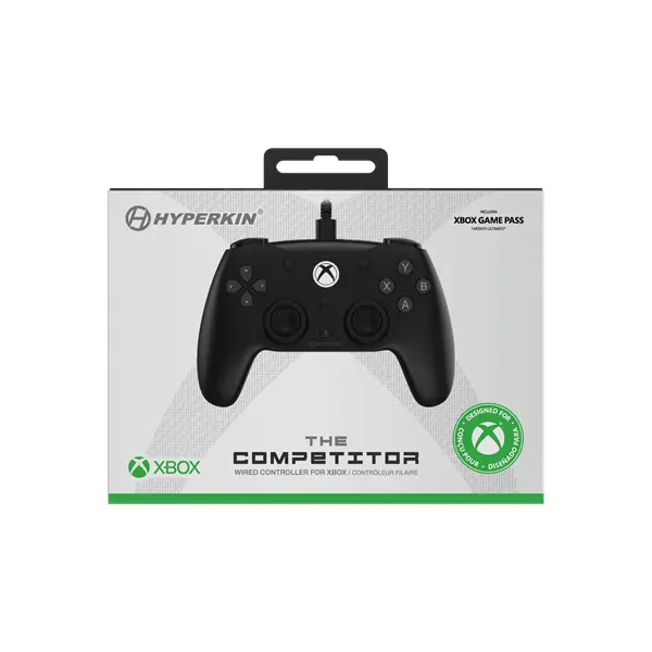 HYPERKIN Competitor Xbox Series|One/Windows 11|10 Xbox liszenszelt Vezetékes kontroller, Fekete – 4. kép