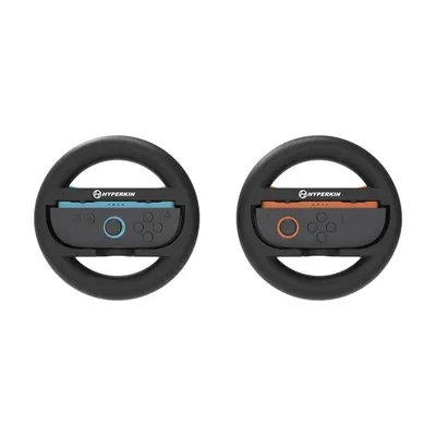 HYPERKIN Nintendo Switch 2 kormány kiegészítő csomag Joy-Con kontrollerhez, Fekete (2-PACK)