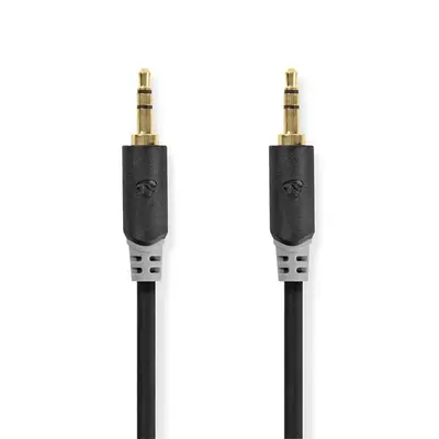 Nedis CABW22000AT30 sztereo audió kábel 3,5mm sztereo jack dugó - dugó,  aranyozott,  3 m