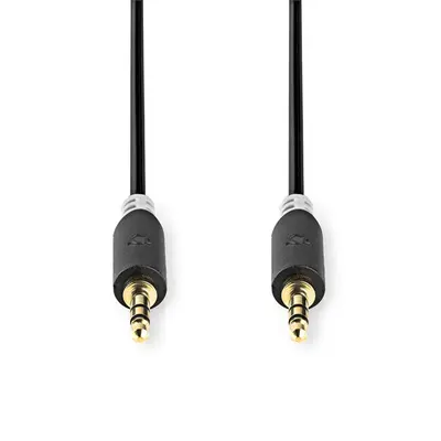 Nedis CABW22000AT50 sztereo audió kábel 3,5mm sztereo jack dugó - dugó,  aranyozott,  5 m – 2. kép