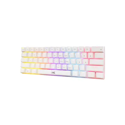 Baracuda DOLPHIN-W/R-US, BGK-03211W/R-US fehér mechanikus gamer billentyűzet piros kapcsolóval, angol – 2. kép