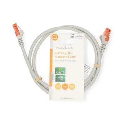 Nedis CCGL85230GY10 UTP Cat6 patch kábel, RJ45 aranyozott érintkezők, hossz 1m – 2. kép