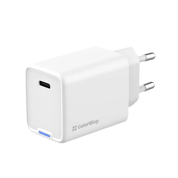 COLORWAY AC töltő GaN Mini CW-CHS057PD-WT 45W PD port PPS USB-C fehér – 3. kép
