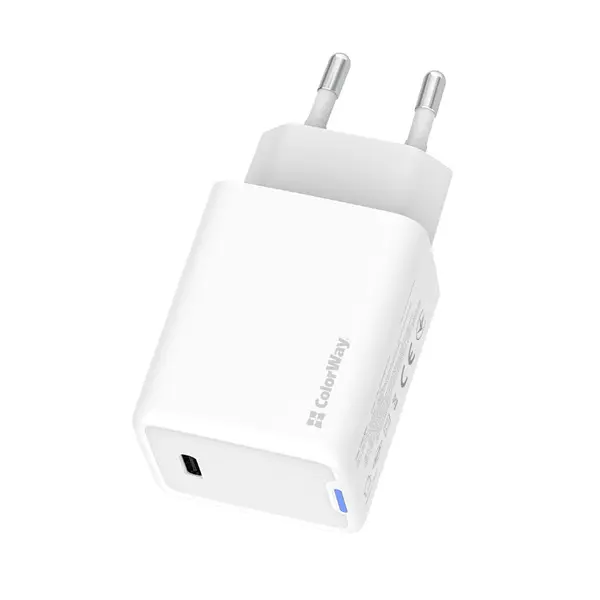 COLORWAY AC töltő GaN Mini CW-CHS057PD-WT 45W PD port PPS USB-C fehér – 6. kép